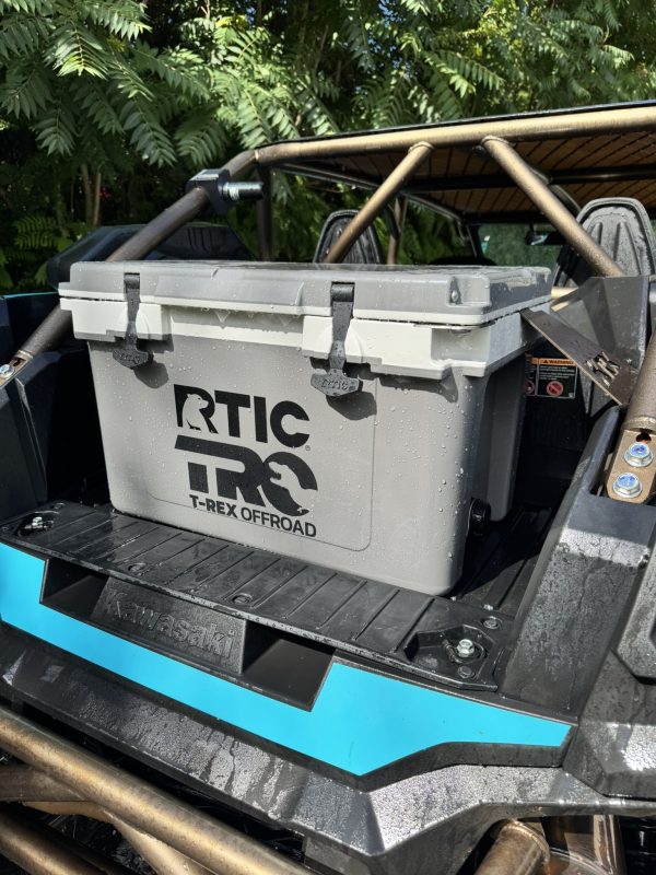 KRX cooler mount RTIC 32 qt quart bed bracket krx1000 krx4 kawasaki teryx t-rex offroad