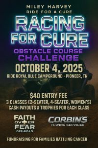 miley harvey ride for a cure ride royal blue cancer benefit pioneer tennessee tackett creek krx mafia